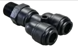 QC 12mm x 12mm Y x 1/2 BSP Swivel