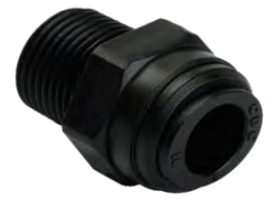 QC 12mm x 1/2" M fitting