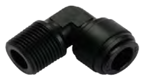 QC 12mm x 1/2" BSP M elbow fitting